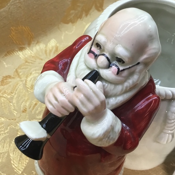RARE Vintage Gibson Greeting Cards ~ Ceramic Santa Candy Dish w/ Original Box - Picture 6 of 12